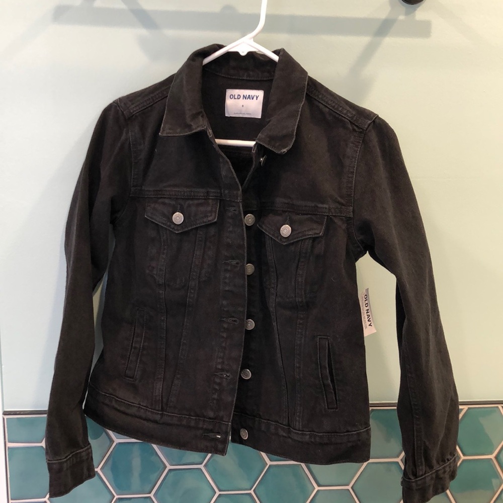 Black Jean Jacket - size small